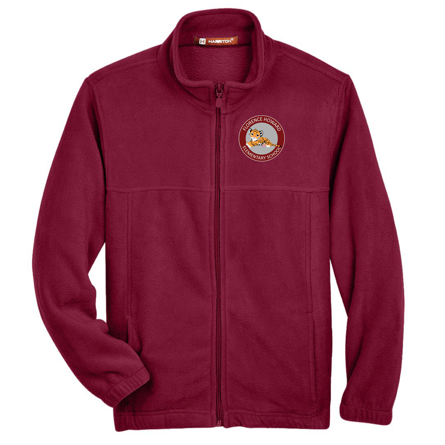 Full Zip Fleece Jacket - Maroon