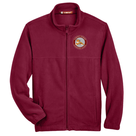 Full Zip Fleece Jacket - Maroon